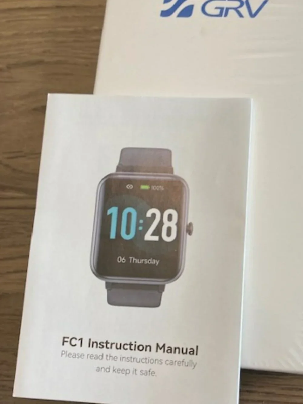 Black Smartwatch with Silicone Band and Color Display